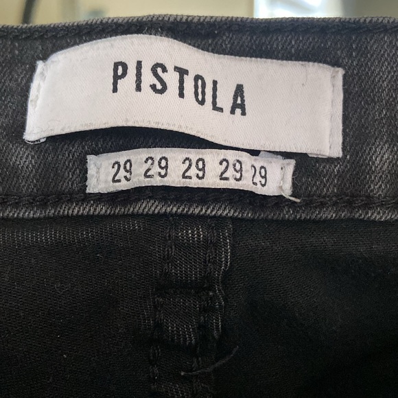 Pistola black denim stretch skinny jeans 29 x 26 inseam jeggings jean leggings - Picture 3 of 13
